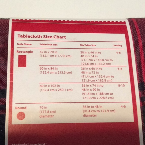 Holiday Time New Buffalo Plaid Rectangle 60"X102" Fabric Tablecloth - Picture 7 of 7